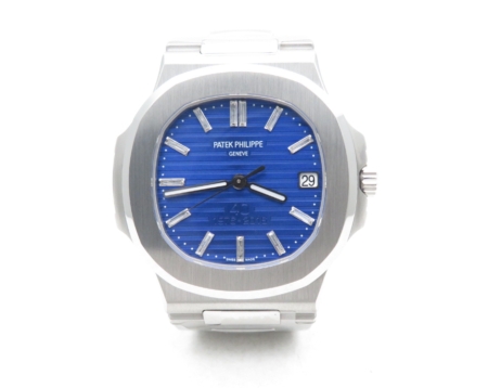 Patek Philippe - Nautilus Jumbo 5711 40th Anniversary SS Bracelet Blue Dial Replica Super Clone Watch