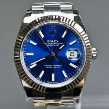 ROLEX Datejust 126334 41mm Oyster Bracelet Blue Dial with Stick Markers 3235 Movement Replica Super Clone