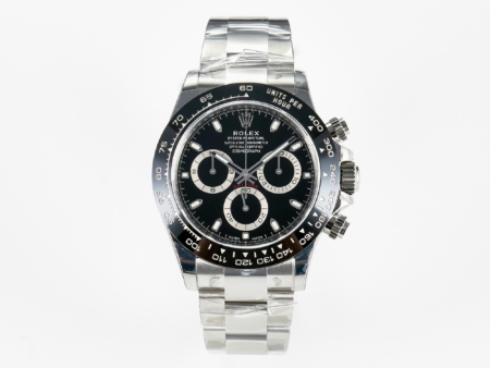 ROLEX Daytona 116500 40mm Stainless Steel Black Bezel Black Dial Replica Super Clone Watch