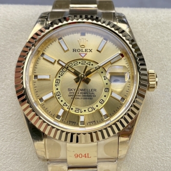 ROLEX Skydweller 326938 42mm Yellow Gold 23J Movement Super Clone