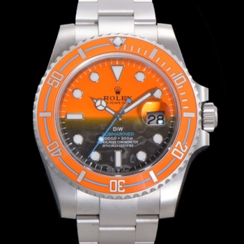 ROLEX Submariner DIW 40mm Persimmon BlackOrange Dial 3135 Movement Super Clone Replica