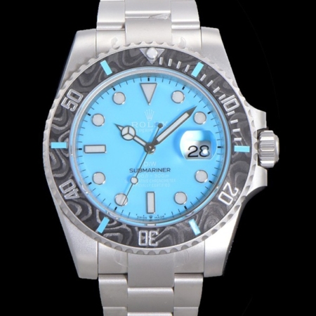 ROLEX Submariner DIW Sandblasted 40mm Tiffany Blue Dial 3135 Movement Super Clone