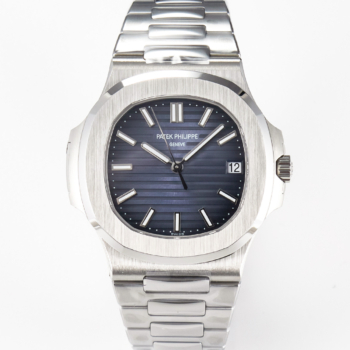 Patek Philippe Nautilus 57111A Blue Textured Dial on Stainless Steel Bracelet Replica Super Clone Watch