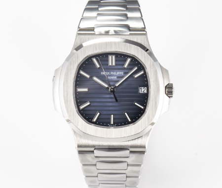 Patek Philippe Nautilus 57111A Blue Textured Dial on Stainless Steel Bracelet Replica Super Clone Watch