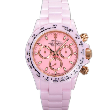 ROLEX Daytona 40mm AET Sakura in Pink Ceramic Pink Dial Replica Super Clone Watch