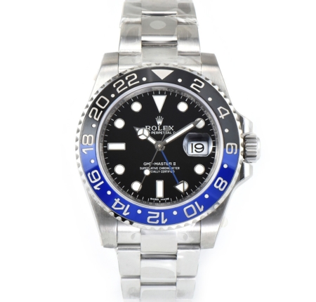 ROLEX GMT Master II 126710 40mm BLNR Batman Black Blue Ceramic Bezel Black Dial Replica Super Clone Watch