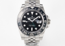 ROLEX GMT Master II 126710 40mm Bruce Wayne BlackGrey Ceramic Bezel Black Dial Replica Super Clone Watch