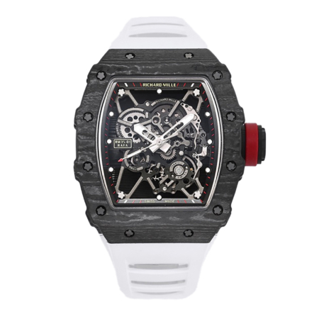 Richard Mille - RM035 01 Rafael Nadal NTPT Carbon Bezel White Rubber Strap Replica Super Clone Watch